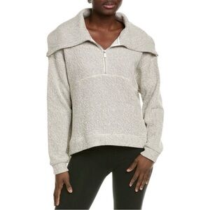 Sweaty Betty Women's Restful Boucle Half Zip Sweatshirt size 8